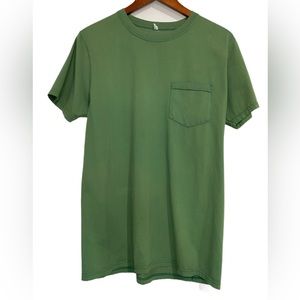 Indigo Apparel Pima Cotton Green Pocket Short Sleeve T-shirt Men’s Size Medium